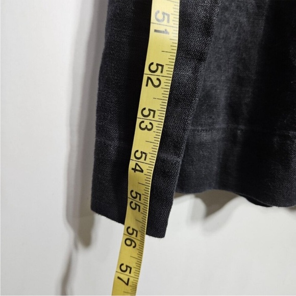 Elizabeth Suzann Jumpsuit Tall Large Women's Mara Black 100% Linen Minimalist - Picture 10 of 14